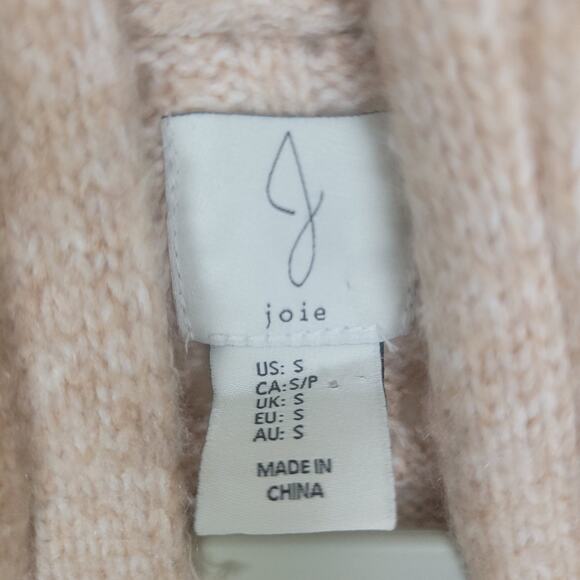 J by Joie Long Line Tan Lace Knit Cardigan Size Small - Picture 6 of 7